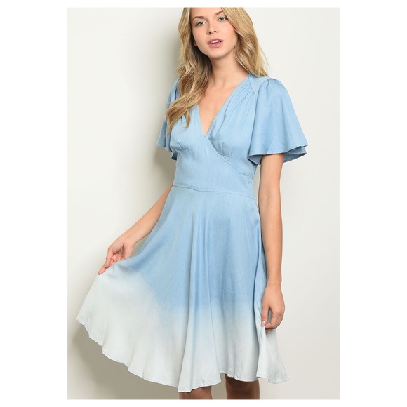 Ombré Chambray Dress - Picture 3 of 4